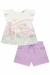 75460 - CONJUNTO DE BATA EM MEIA MALHA + SHORTS EM JACQUARD CATARINA - LILÁS - INFANTI - Juba Leão