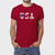 Camiseta Masculina de Algodão USA Premium Vinho Atacado