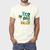 Camiseta Masculina de Algodão Tropical Premium Off White Atacado