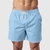 Shorts Masculino Azul Claro Tectel Liso com Bolsos Laterais Atacado