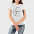 Camiseta Feminina de Algodão Love Premium Branco Atacado