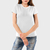 Camiseta Feminina Branca de Algodão Lisa Premium Atacado
