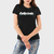 Camiseta Feminina de Algodão California Premium Preto Atacado