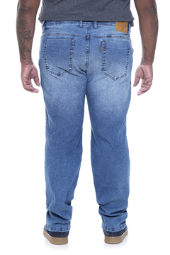 Calça Jeans Masculina Slim Plus Size Blue Four na internet