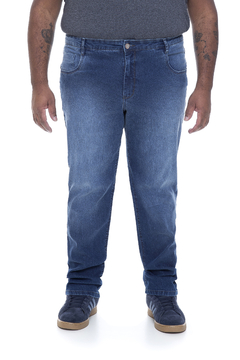 Calça Jeans Masculina Slim Plus Size Blue