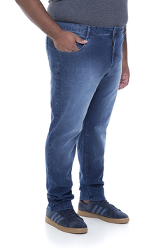 Calça Jeans Masculina Slim Plus Size Blue - comprar online