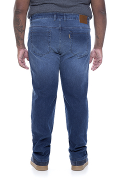 Calça Jeans Masculina Slim Plus Size Blue na internet