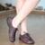 Sapato Sapatênis Boneca Estilo Retrô Vintage Bordô CL0041 - comprar online