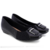 Sapatos Feminino Preto em Couro com Suporte para Joanetes AI1407 - Zambeze
