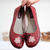 Sapato feminino Retrô Vintage Em Couro Salto Anabela EK0007 - loja online