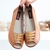 Sapato feminino Retrô Vintage Em Couro Salto Anabela EL0006