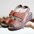 Sandália feminina Retrô Vintage Em Couro Com Velcro Salto Anabela EE0024 - comprar online