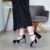 Sapato Feminino Usaflex Salto Grosso Alto Em Couro Verniz AJ1102 na internet