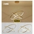 LUSTRE LED 3 ARCOS 60/40/20 89W DOURADO (LP246DR01) - loja online