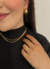 Choker corrente cubana Pettra banhada a ouro 18k - comprar online