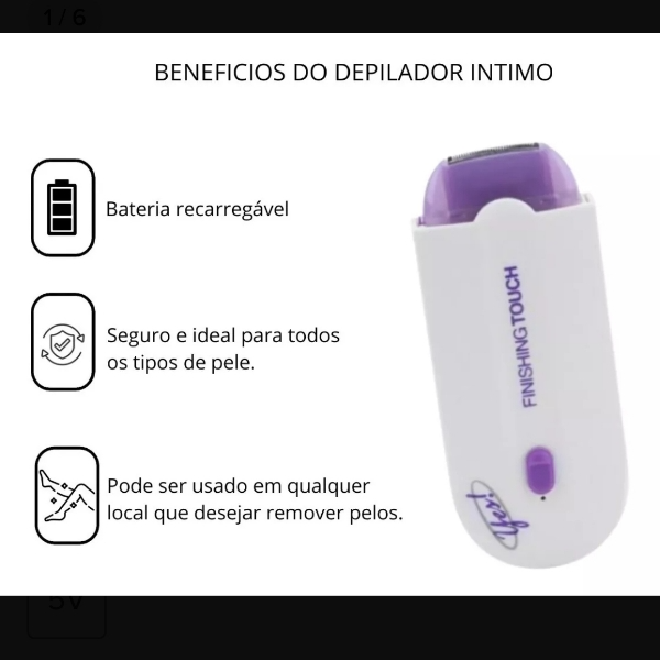Depilador Laser Recarregavel Corporal Indolor Luz Ativa