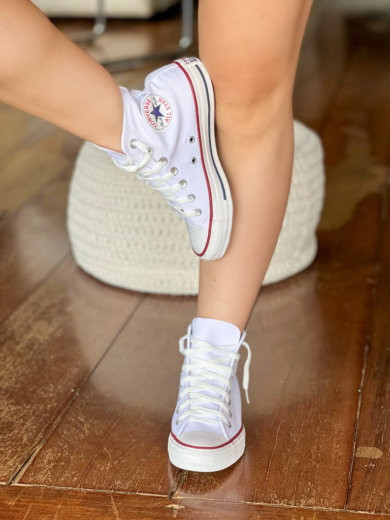 All star best sale branco e dourado