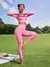 Conjunto largo deportivo liso rosa - Alexsandra Store