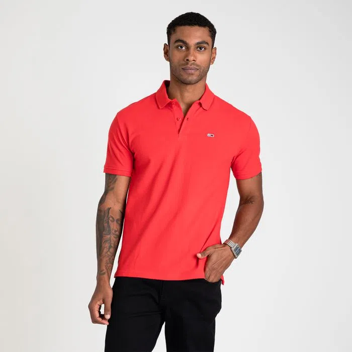 Camiseta Tommy Hilfiger Vermelho Basica - New Man Store
