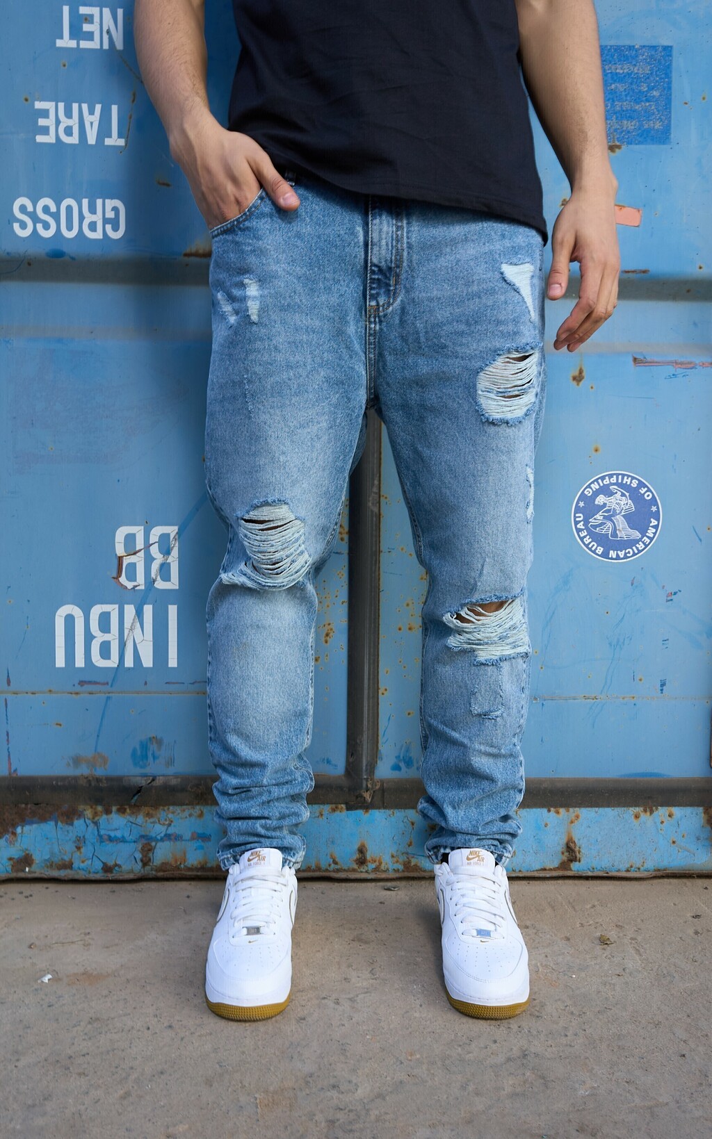 Jean De Hombre Roturas Strategy. Cara Cruz Jeans Construimos moda