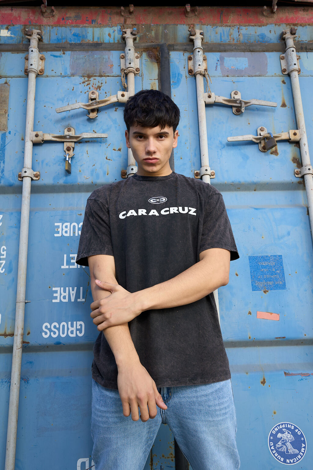 Remera Lavada De Hombre CXC. Somos Cara Cruz Jeans Construimos moda
