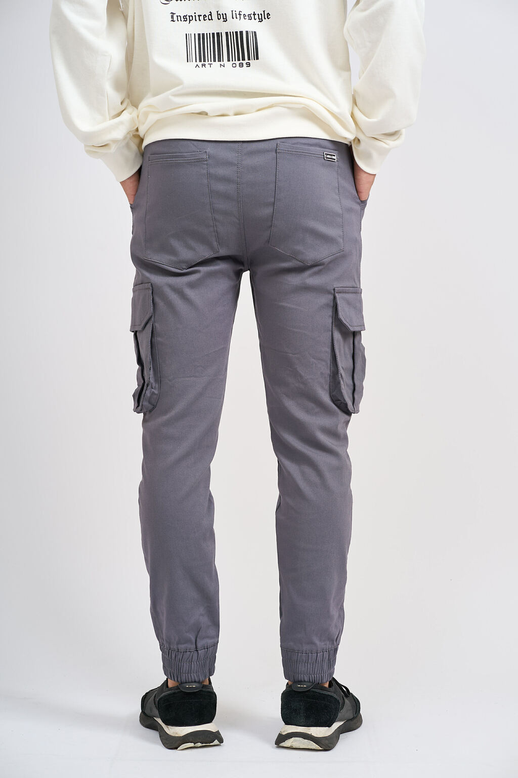 Pantalon gris topo sale