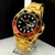 1ª Linha Submariner pequeno - dourado, vermelho e preto - Pulseira de aço - À PROVA D'ÁGUA - cod50 - comprar online