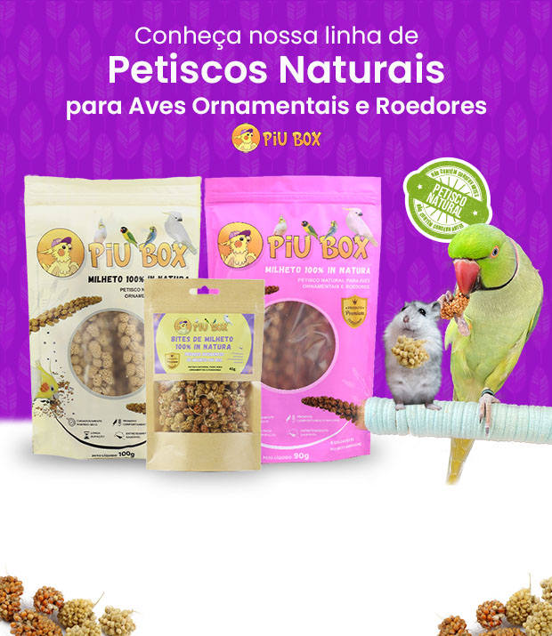 Banner de PIU BOX - Petiscos Premium para Pets Exóticos e não Convencionais