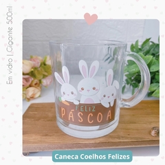 Caneca de Vidro Gigante Páscoa