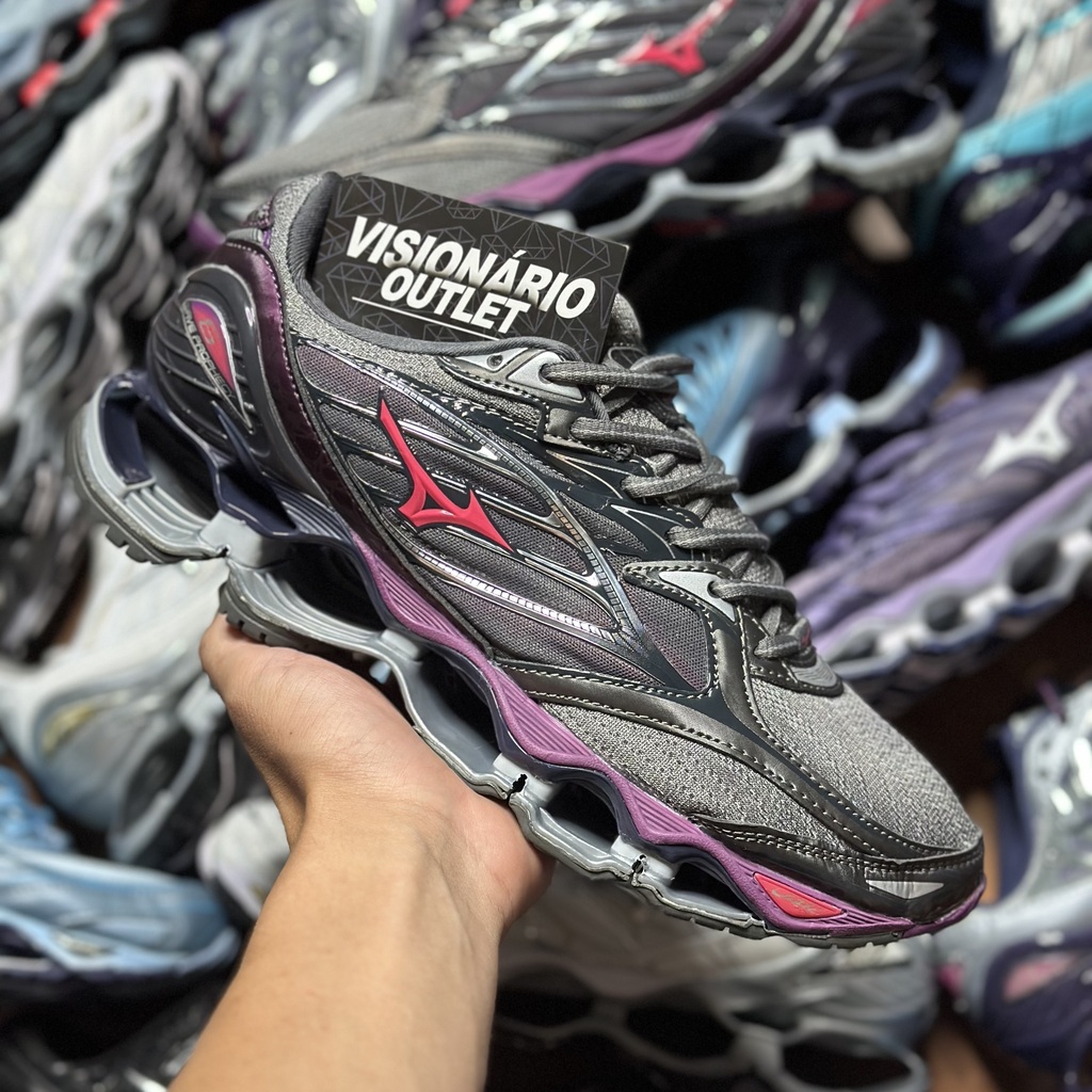 Mizuno cinza e roxo hotsell