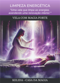 VELA VOTIVA COM MAGIA FORTE - LIMPEZA ENERGÉTICA