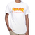 Camiseta Thrasher Skateboard Branca Flame Logo