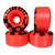 Roda Black Star Skate Semi Profissional 52mm - Laranja 95A