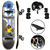 Skate Completo Montado Pgs Damascraft+ Kit Proteção Unitoys