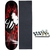 Shape de skate Black Sheep com lixa e parafuso - Lava 8.0