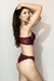 Conjunto De Lingerie Glamour Em Corino E Renda- Sensuale