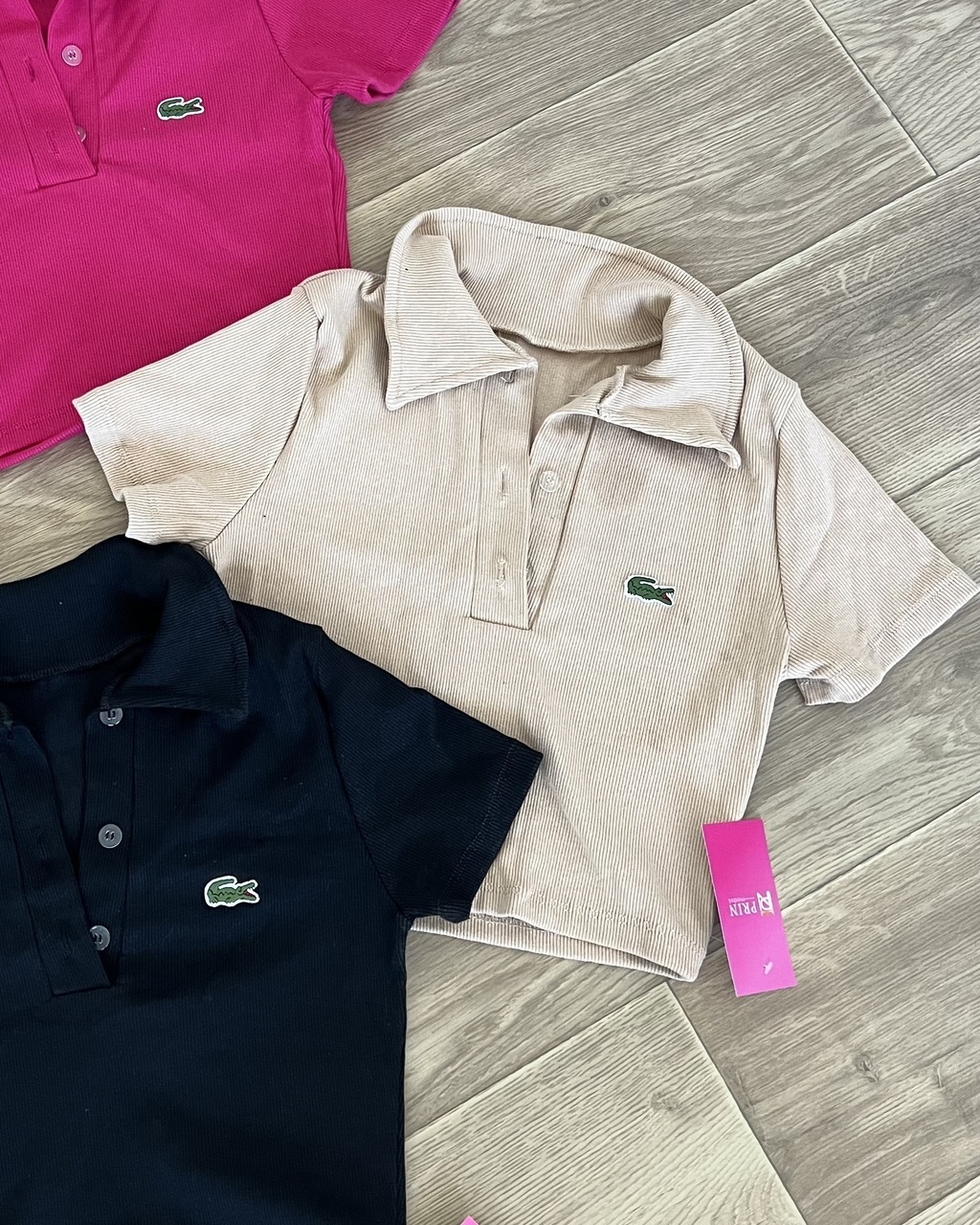 Cropped lacoste polo discount