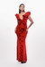 Vestido largo tipo flamenco