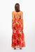 Maxi vestido escote profundo floral en internet
