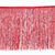 franja de seda 30cm vermelha
