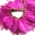 Rabo de saia rosa com vies colorido