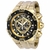 Relógio Invicta 37267 Dourado Carbon Hawk Men 54mm Original