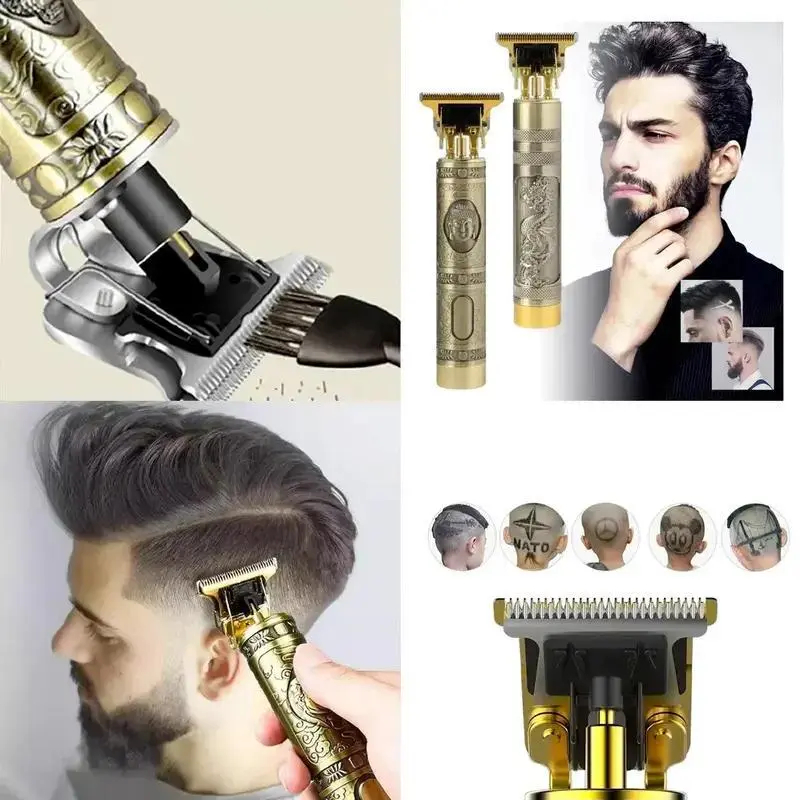 Maquina De Cortar Cabelo Paragrafo Barba Masculina Designer Aleatorio Eletri