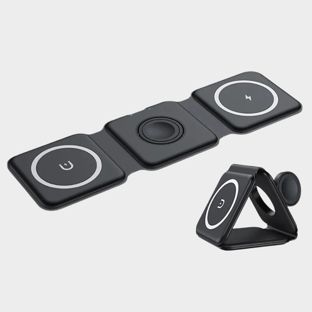 Cargador Inalambrico Para iPhone Watch AirPods 3 En 1