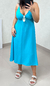 Vestido Samira - Azul Turquesa - comprar online