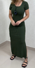 Vestido Midi Thais - Verde Militar - comprar online