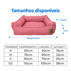 Cama em Linho 100% Reciclado Mabuu Pet - Vermelho Mescla - loja online