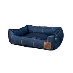 Cama para Cachorro - Azul com Linhas - comprar online