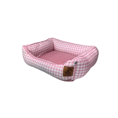 Cama para Cachorro - Vichy Rosa - comprar online