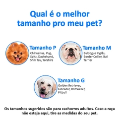 Imagem do Colete de Sarja para Cães e Gatos - Xadrez Azul